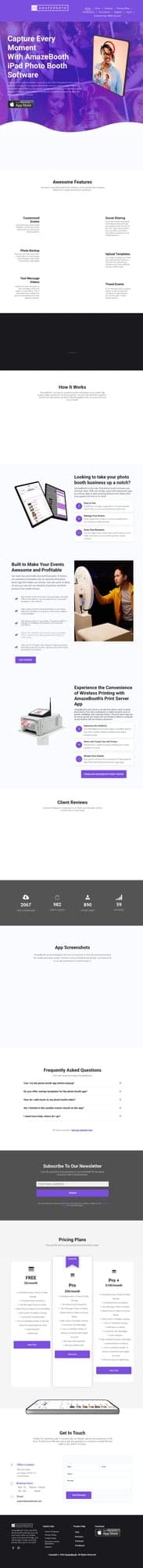 AmazeBooth website