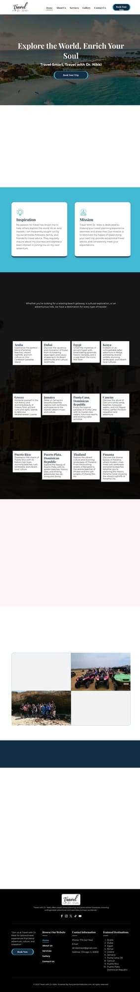 Travel with Dr. Nikki Website